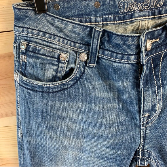 Miss Me JP5335B Boot cut light blue jeans size 30 - Picture 5 of 15